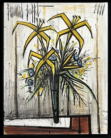 Bouquet dans un verre by Bernard Buffet